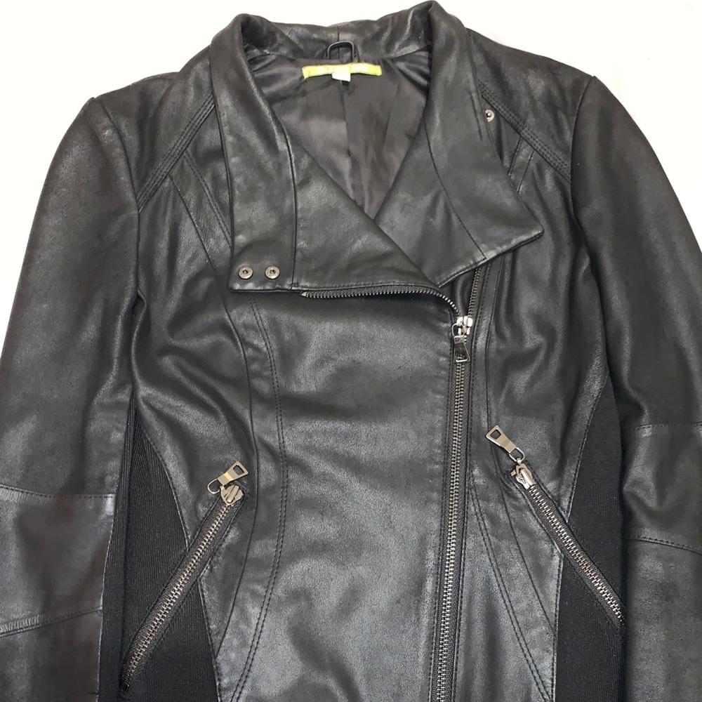 Gianni Bini leather moto jacket